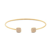 0.26ct 14k Yellow Gold Diamond Bangle